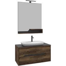 Orka Galia 100 Cm Lidya Banyo Dolabı Takımı görsel 1