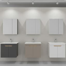 Orka Lena 65 Cm Mat Beyaz Banyo Dolabı Takımı - 5008804 görsel 2