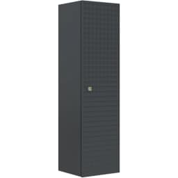 Orka Lipari 40 Cm Mat Antrasit Boy Dolabı (Altın Kulp) görsel 1