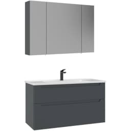 Orka Messina 100 Cm Mat Antrasit Banyo Dolabı Takımı - 5007143 görsel 1