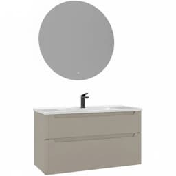 Orka Messina 100 Cm Mat Kaşmir Banyo Dolabı Takımı - 5007132 görsel 1