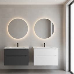Orka Messina 85 Cm Mat Antrasit Banyo Dolabı Takımı - 5006660 görsel 2