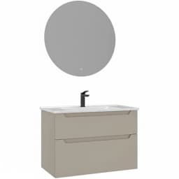 Orka Messina 85 Cm Mat Kaşmir Banyo Dolabı Takımı - 5007131 görsel 1