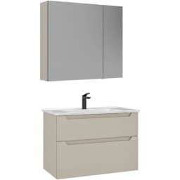Orka Messina 85 Cm Mat Kaşmir Banyo Dolabı Takımı - 5007140 görsel 1