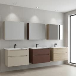 Orka Messina 85 Cm Mat Kaşmir Banyo Dolabı Takımı - 5007140 görsel 2