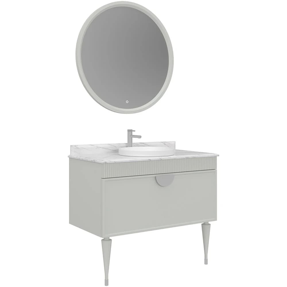 Orka Molino 100 Cm Mat Kaşmir Banyo Dolabı Takımı - 5007592