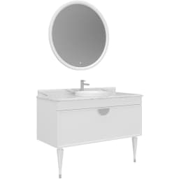 Orka Molino 120 Cm Mat Beyaz Banyo Dolabı Takımı - 5007666 görsel 1