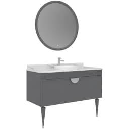 Orka Molino 120 Cm Mat Gri Banyo Dolabı Takımı - 5007668 görsel 1