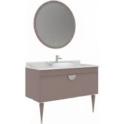 Orka Molino 120 Cm Mat Pudra Banyo Dolabı Takımı - 5007672 görsel 1