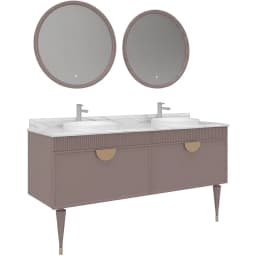 Orka Molino 160 Cm Mat Pudra Banyo Dolabı Takımı - 5007719 görsel 1