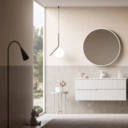 Orka Moonlight 120 Cm Mat Beyaz Banyo Dolabı Takımı - 5007405 görsel 2