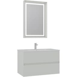 Orka Nest 90 Cm Mat Kaşmir Banyo Dolabı Takımı görsel 1