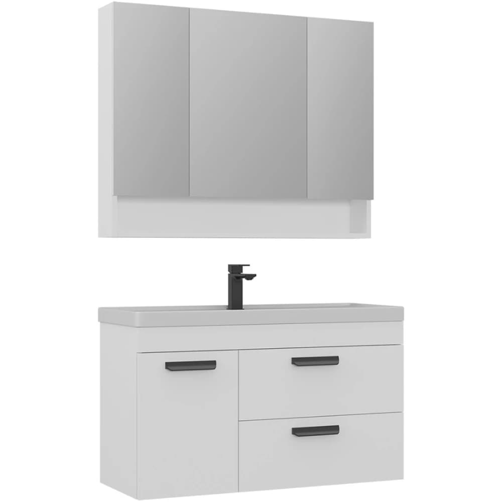 Orka Nova 100 Cm Beyaz Banyo Dolabı Takımı