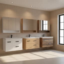 Orka Nova 100 Cm Morgana Kiraz Banyo Dolabı Takımı görsel 2