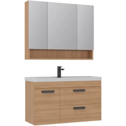 Orka Nova 100 Cm Morgana Kiraz Banyo Dolabı Takımı görsel 1