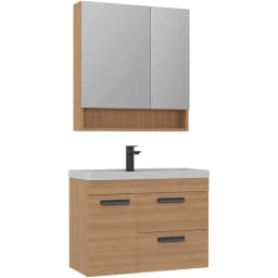 Orka Nova 80 Cm Morgana Kiraz Banyo Dolabı Takımı görsel 1