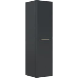 Orka Procida 40 Cm Sağ Mat Antrasit Boy Dolabı (Altın Kulp) görsel 1