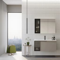 Orka Pure 100 Cm Mat Vizon Banyo Dolabı Takımı görsel 2