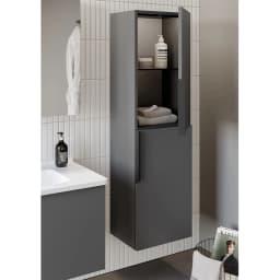 Orka Pure 40 Cm Mat Gri Boy Dolabı (Sağ) görsel 3