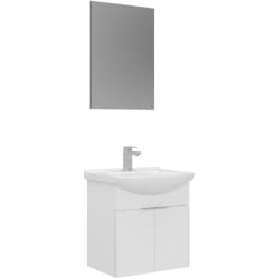 Orka Purus 55 Cm Beyaz Banyo Dolabı Takımı - 5008317 görsel 1