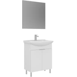Orka Purus 65 Cm Parlak Beyaz Banyo Dolabı Takımı - 5008470 görsel 1