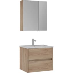 Orka Side 65 Cm Çekmeceli Legnano Banyo Dolabı Takımı görsel 1
