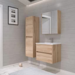 Orka Side 65 Cm Çekmeceli Legnano Banyo Dolabı Takımı görsel 2