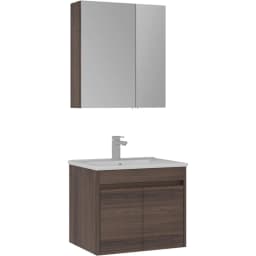Orka Side 65 Cm Kapaklı Navaro Banyo Dolabı Takımı görsel 1