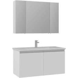 Orka Terme 100 Cm Beyaz Banyo Dolabı Takımı görsel 1