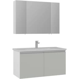 Orka Terme 100 Cm Kaşmir Banyo Dolabı Takımı görsel 1
