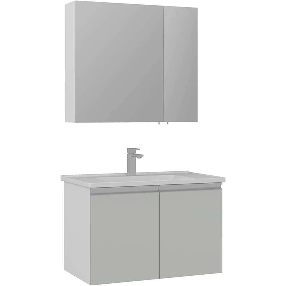 Orka Terme 80 Cm Kaşmir Banyo Dolabı Takımı