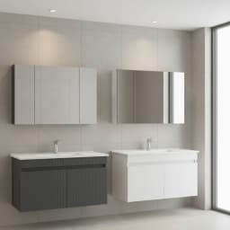 Orka Tivoli 100 Cm Mat Beyaz Banyo Dolabı Takımı görsel 2