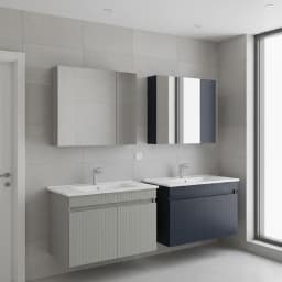 Orka Tivoli 85 Cm Mat Kaşmir Banyo Dolabı Takımı görsel 2