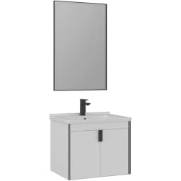 Orka Trio 65 Cm Beyaz Banyo Dolabı Takımı - 5004445 görsel 1