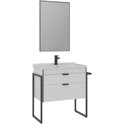 Orka Trio 80 Cm Beyaz Banyo Dolabı Takımı - 5004439 görsel 1