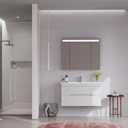 Orka Varna 100 Cm Mat Kaşmir Banyo Dolabı Takımı görsel 2
