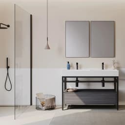 Orka Vegas 120 Cm Metalik Antrasit Banyo Dolabı Takımı - 5003756 görsel 2