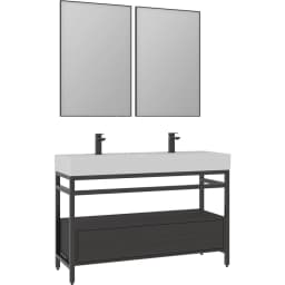 Orka Vegas 120 Cm Metalik Antrasit Banyo Dolabı Takımı - 5003756 görsel 1