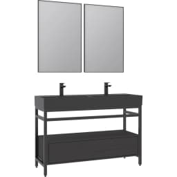 Orka Vegas 120 Cm Metalik Antrasit Banyo Dolabı Takımı - 5003757 görsel 1