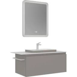 Orka Vico 100 Cm Mat Vizon Banyo Dolabı Takımı - 5008863 görsel 1
