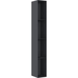 Orka Vico 12 Cm Metal Raflı Mat Antrasit Yan Modül Dolap görsel 1