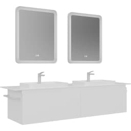 Orka Vico 160 Cm Mat Beyaz Banyo Dolabı Takımı - 5008607 görsel 1