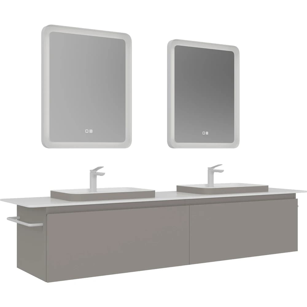 Orka Vico 200 Cm Mat Vizon Banyo Dolabı Takımı - 5008867