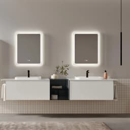 Orka Vico 240 Cm Mat Beyaz Banyo Dolabı Takımı - 5008610 görsel 2