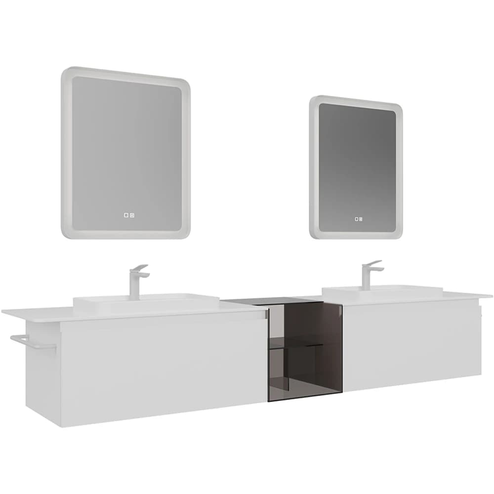 Orka Vico 240 Cm Mat Beyaz Banyo Dolabı Takımı - 5008610