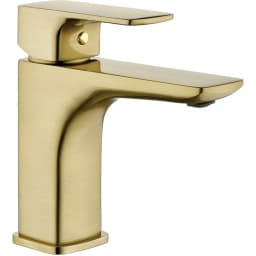 Orka Zeugma Fırçalı Altın Lavabo Bataryası görsel 1