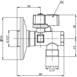 Eca 1/2-3/8 Filtreli Ara Musluk - 602111043 görsel 2