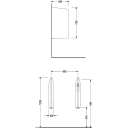 Serel Luvi 75x40 Cm Pisuvar Ara Bölme - 0160STS110H görsel 2
