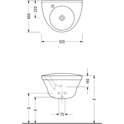 Serel Paleimon Çocuk 52x40 Cm Lavabo - PL301XS110H görsel 2