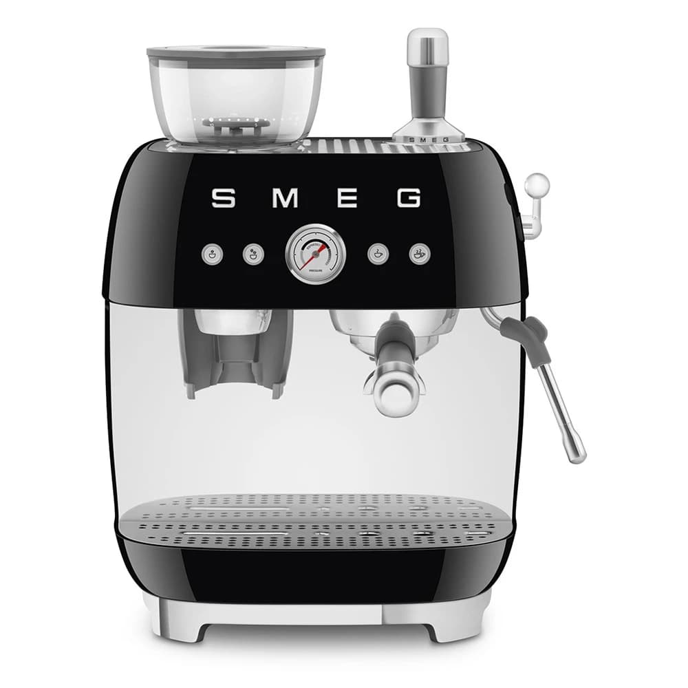Smeg Siyah Öğütücülü Espresso Kahve Makinesi EGF03BLEU
